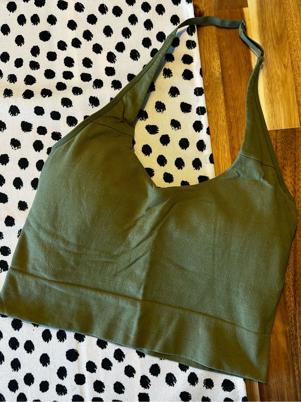 Auden Olive Green Stretch Tank Top